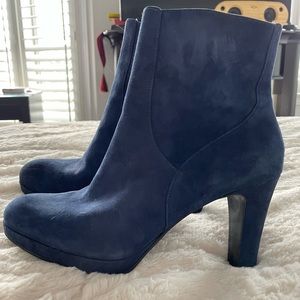 Nine West velvet heeled boots